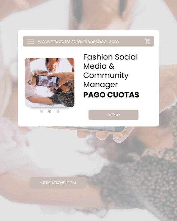 Fashion Social Media & Community Manager Mercatrend Pago cuotas
